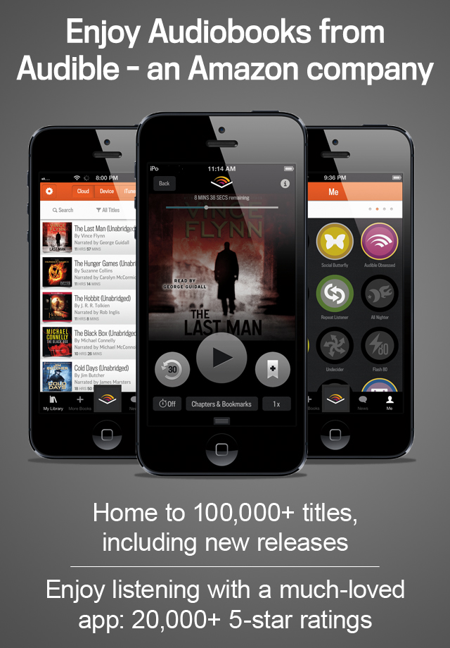 Audiobooks from Audible (ios) AppCrawlr